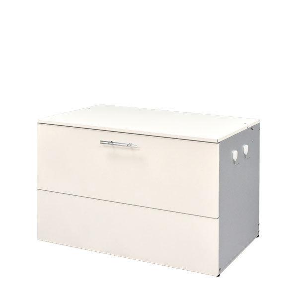 ガルバ使用ゴミ保管庫 幅100奥行56 A136 2405　W100×D56×H63.5cm 274L 45Lごみ袋約6個 約3世帯 大型ゴミ箱　足立製作所