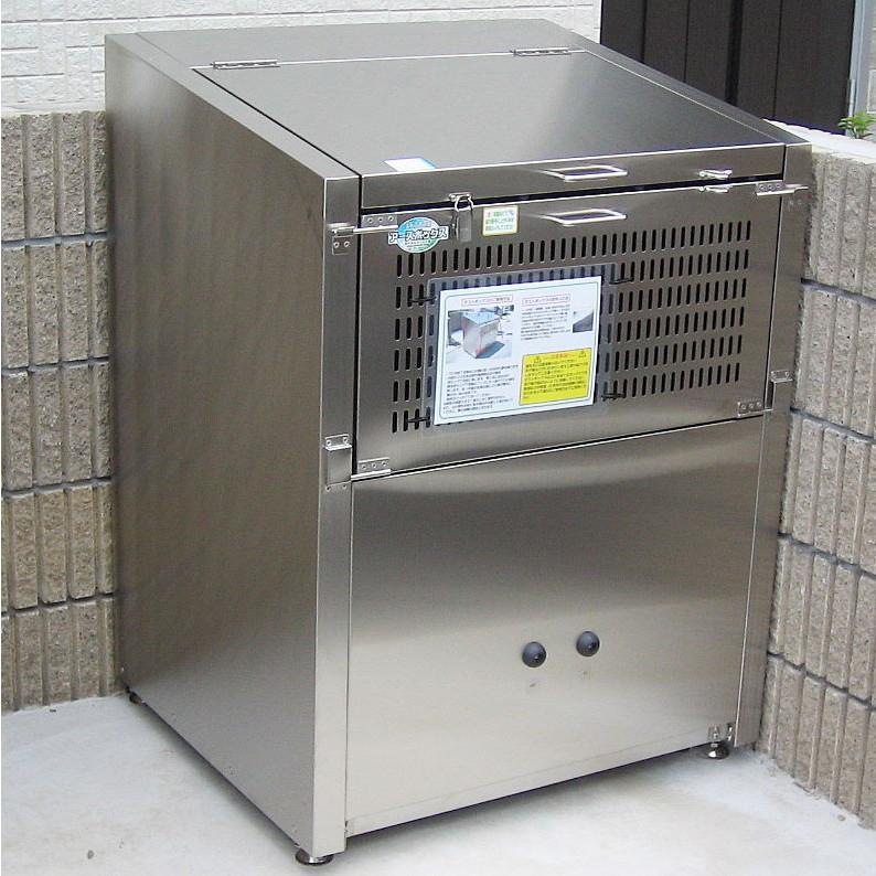 地びたボックス席EMDM-1(ミニ手あい) 為し終える品 ステンレス鋼製 W80×D60×H100珊 360L 45Lくず物袋×約8個分 ゴミ箱、ダストボックス-インテリア雑貨-家具、インテリア