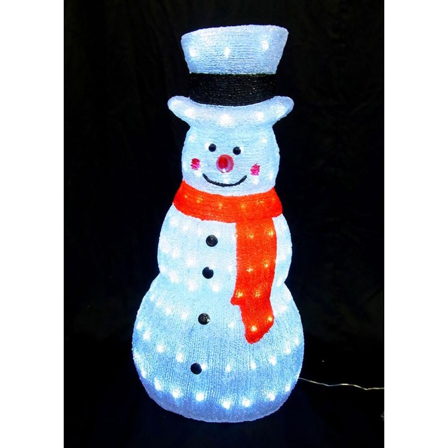 3Dスノーマンモチーフ ホワイトスノーマン L3D602