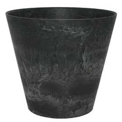 アートストーン ラウンド ブラック 37cm 5個セット AS-102164 8711355063351 ガーデン プランター ポット 鉢 おしゃれ 店舗 園芸 インテリア
