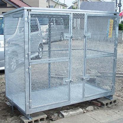 メール便無料 アパート マンション 町内会 自治会 カラス 猫 動物 ゴミ収集所 完成品 Hta 01 標準網目 開き扉 4枚 W186 D94 H166cm 2350l 45lごみ袋約52個 約34世帯 業務用大型ゴミ箱 ゴミステーション メッシュ ストッカー インテリア雑貨