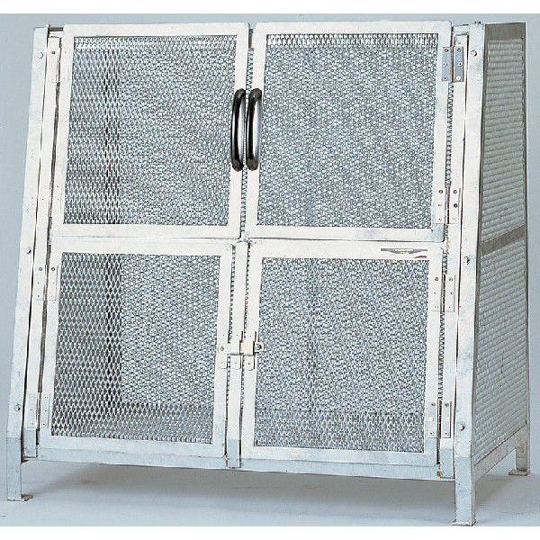 法人宛専用 ジャンボメッシュST-760(ST760) お客様組立品 W120×D70×H120cm 800L 45Lごみ袋約18個 約12世帯 大型ゴミ箱 ゴミステーション