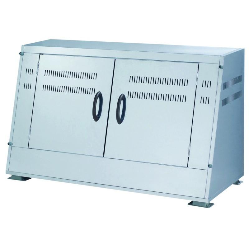 法人宛専用 ジャンボステンSU-1100CT(SU1100CT) 組立式 W180×D75×H107.5cm 1100L 45Lごみ袋約24個 約16世帯 大型ゴミ箱 ゴミステーション