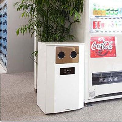 Bunbetuダストハウス #40 ホワイト W54×D40×H89cm 容量約60L アジャスター付き 中容器付き スチール製ボディ 業務用分別ゴミ箱 屋外使用可 ミヅシマ_4