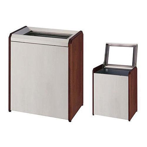 クリンダスト WS3 W61×D42×H71cm 容量約118L ステンレス＋木製ボディ 業務用分別ゴミ箱 屑入 ダストボックス 屋内用 ミヅシマ