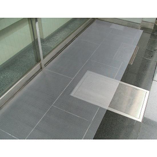 ビニールクリアーマット ピラミッド 厚み約1.8mm すべり止め 防音 透明 屋外使用可 業務用玄関マット 通路 屋上 ベランダ ロフト ビル ミヅシマの画像