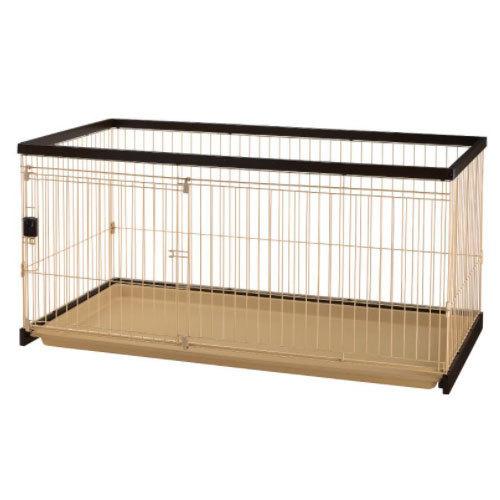 リッチェル - 法人宛専用 木製お掃き出す飾り気のない愛玩動物倶楽部 150-80(147×79.5×H70珊)(送りとどける先名に会社企業名やバス発着場名至要たる・人間名のみ送りとどける不可) ペット用品、生き物-サークル本体
