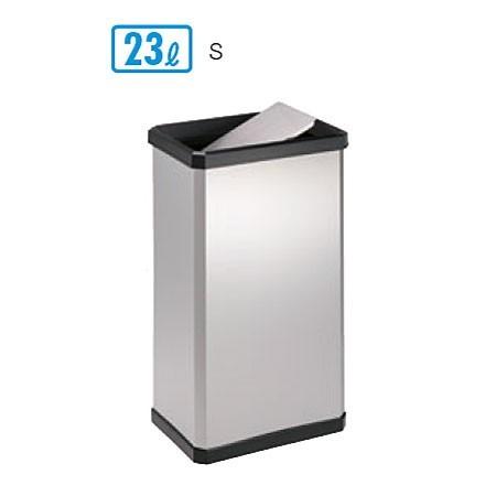 ステンターンボックス ステンフタ S W30×D21×H55cm 容量約23L DS2514200 角型 ステンレス製ボディ 回転ふた付き 小型ゴミ箱 ダストボックス テラモト