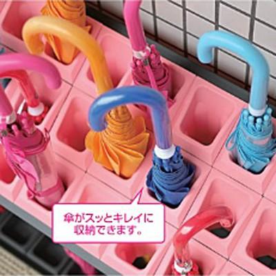 アンブラー オクトN YA-92L-ID(12本立) W49.7xD20.8xH54cm YA-92L-ID フロントパネル無し 組立式 ブルー ピンク グレー 差込式 目隠し無し 山崎産業_3