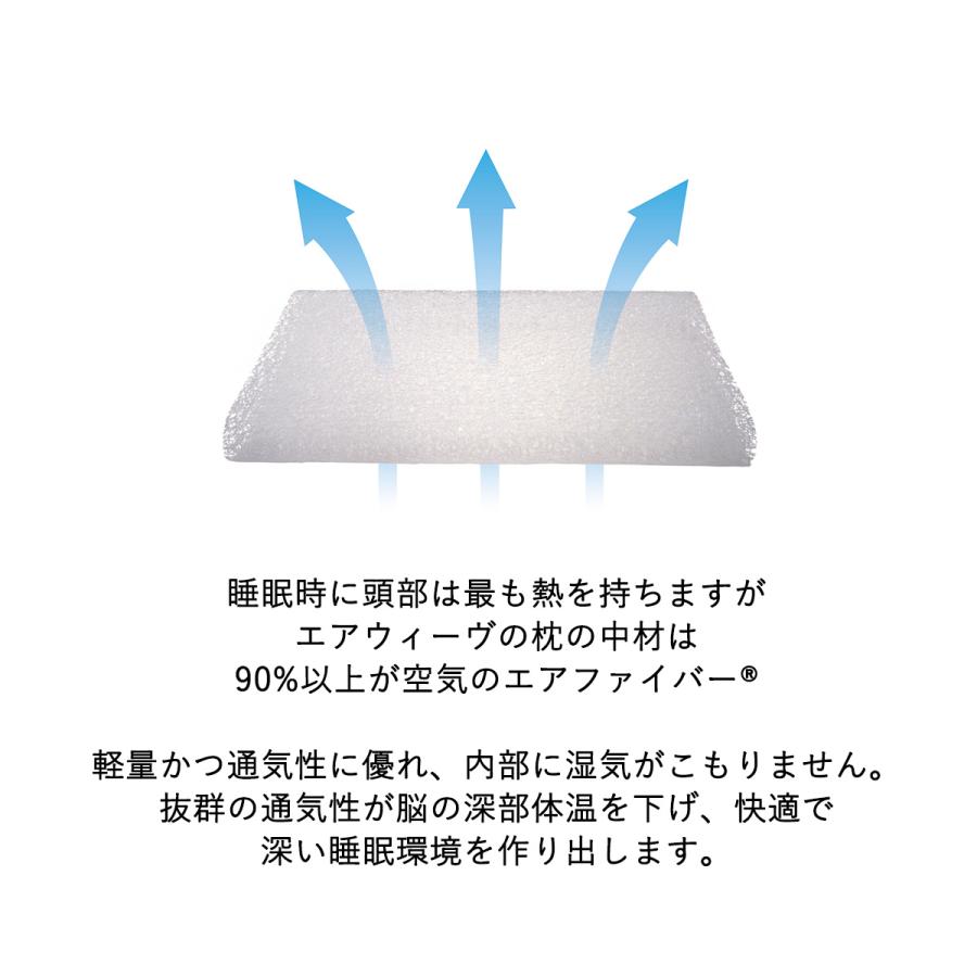 エアウィーヴ ピロー スタンダード 枕 まくら 洗える 肩こり 高さ調整可能 通気性抜群 ギフト お祝い｜airweave｜07