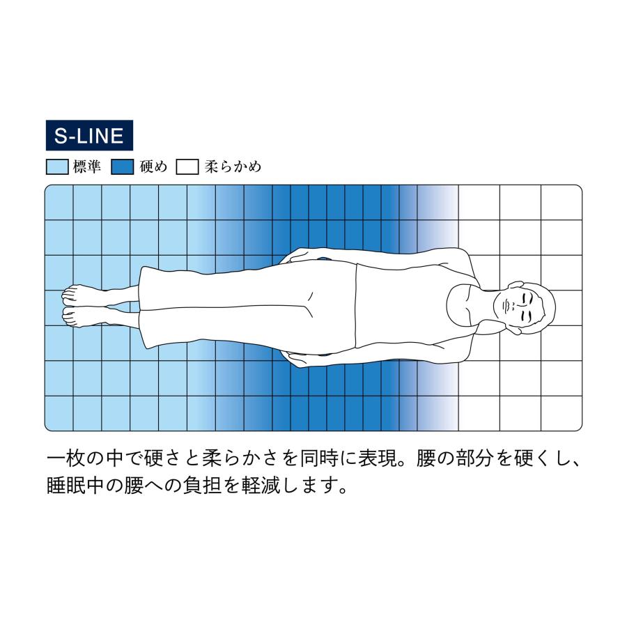 エアウィーヴ 四季布団 和匠（わしょう）敷き布団 シングル 高反発 厚さ8cm 腰痛 硬め 1-280011-1｜airweave｜08