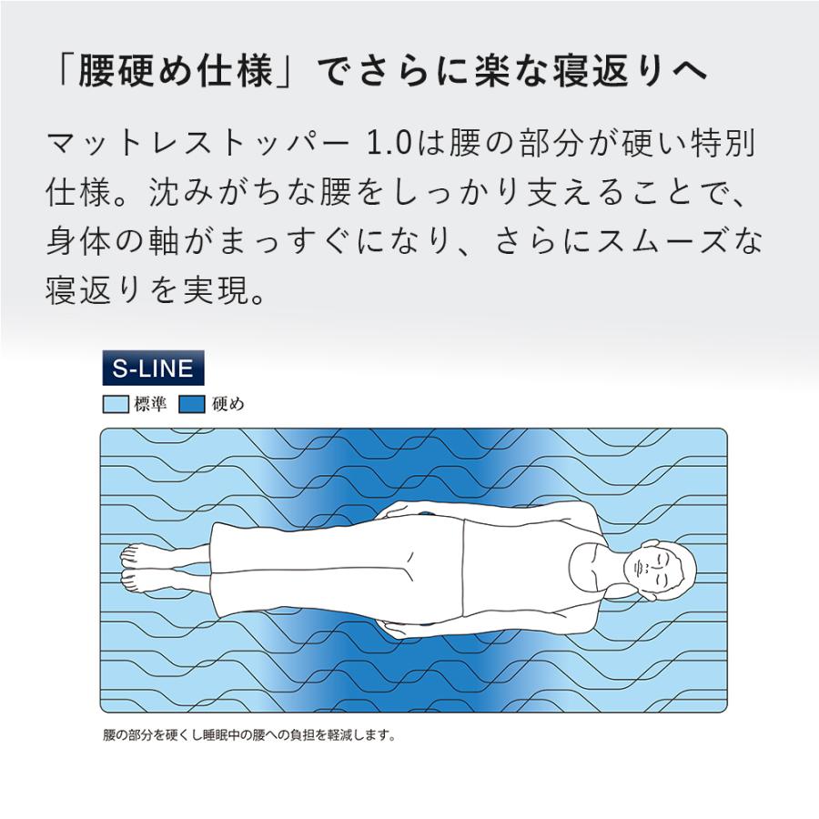 エアウィーヴ（airweave） マットレストッパー 1.0 シングル 高反発
