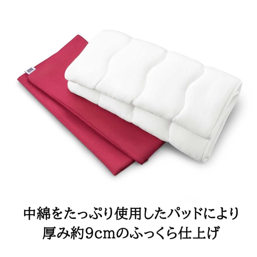 エアウィーヴ（airweave） 座布団 ギフトBOX仕様 ネイビー ワイン