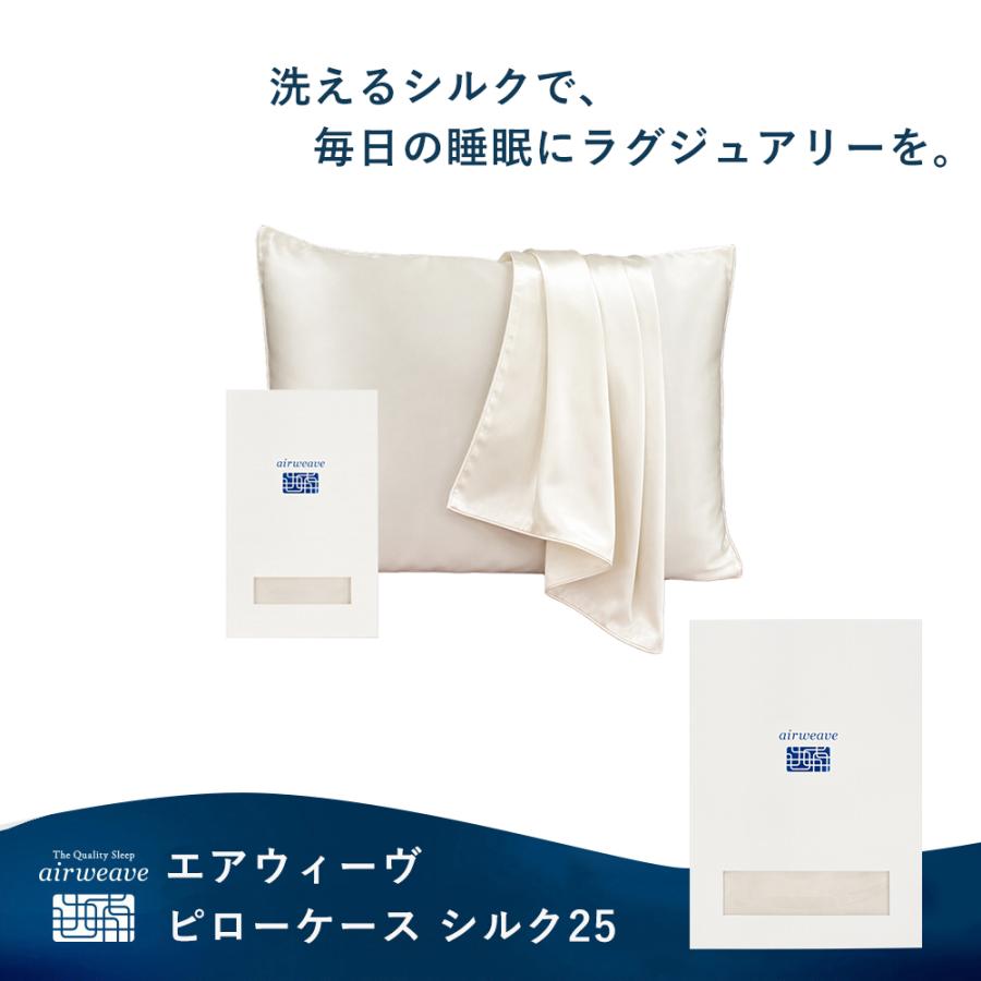 エアウィーヴ（airweave） ピローケース シルク25 72×46 ピローS-LINE