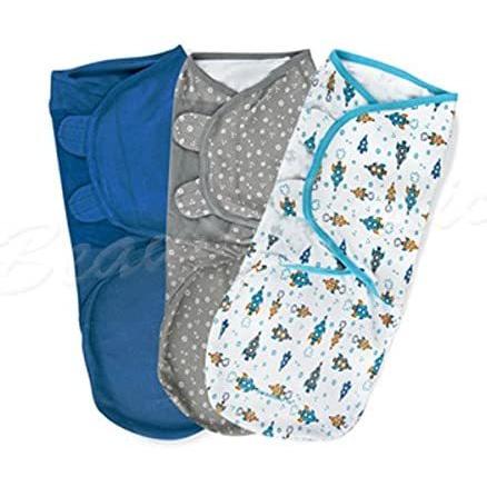 Summer サマー SwaddleMe スワドルミー 3枚 セット　Ｌサイズ　おくるみ 75960 (Superstar Large)｜airymotion