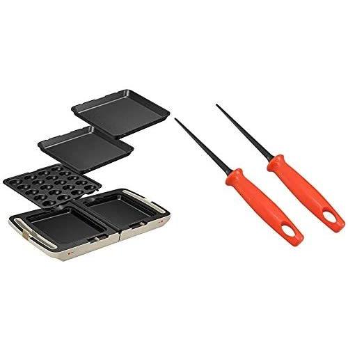 期間限定送料無料 アイリスオーヤマ ホットプレート たこ焼き 平面 ディンプル プレート 3枚 両面 角型 左右独立温度設定 アイボリー クリーム 訳ありセール格安 Esiba Tg