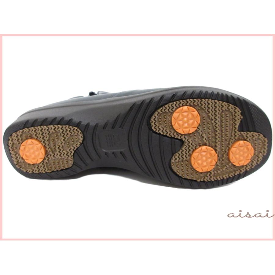 ショートブーツ レディース 防水 防滑  R-PREMIUM 4E 2853　ブラック NIRS