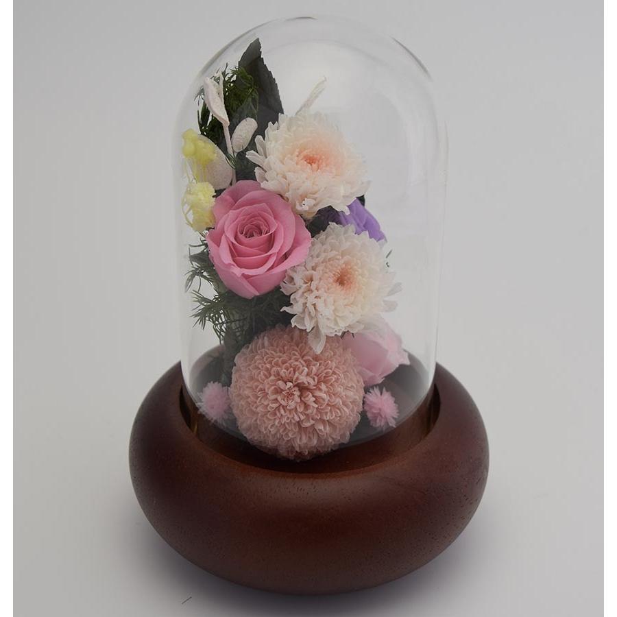プリザーブドフラワー 仏花 ガラスドーム花器 ピンクポンポン菊 白小菊 ピンク紫のバラ お供えお悔やみ法要法事命日仏壇お彼岸お盆初盆新盆 対制作可 Ff7 愛彩祭 フラワーリースのお店 通販 Yahoo ショッピング