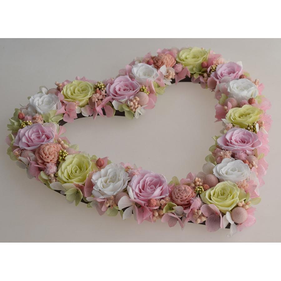 ハートリース　リース クリスマスリース ハートリース 直径23cm プリザーブドフラワー MUM