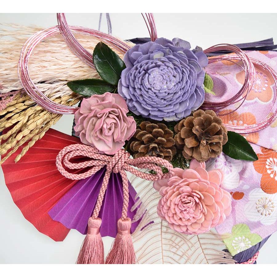 おしゃれなお正月飾り お正月リース 2026年 令和8年 ドライフラワー