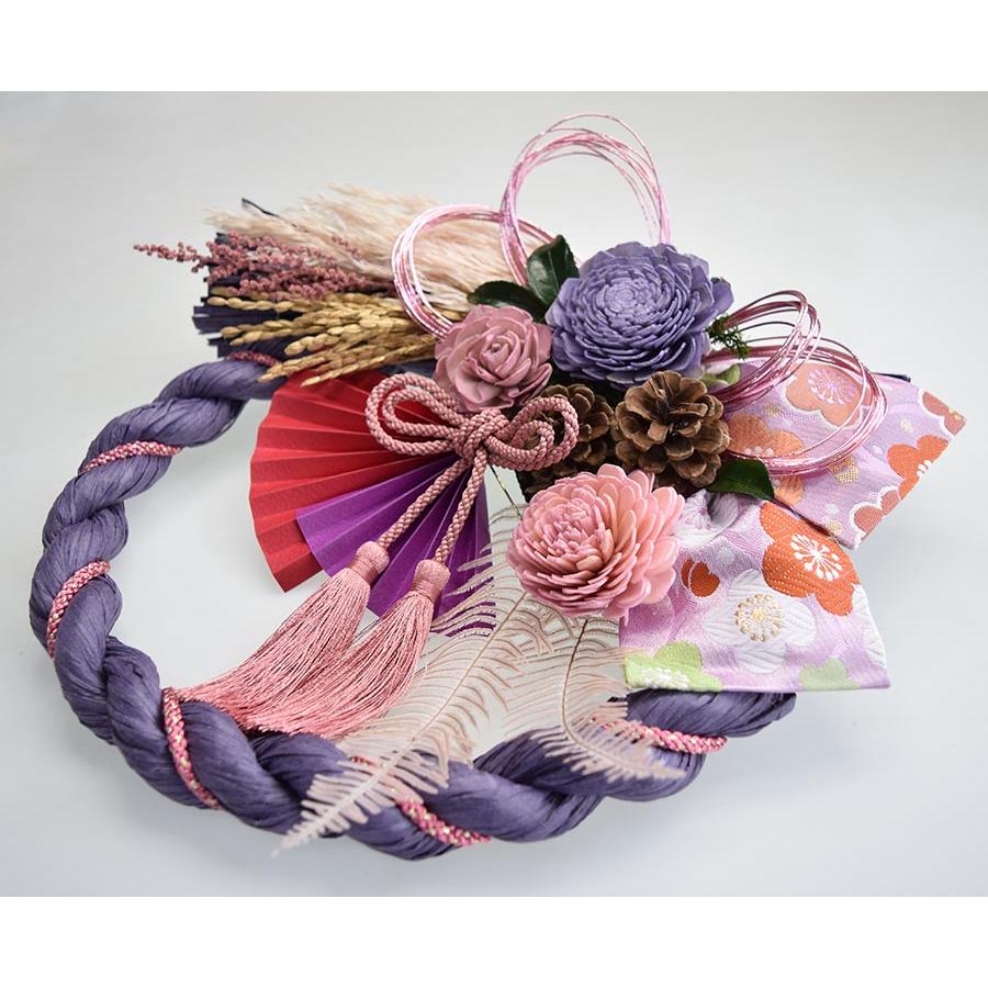 おしゃれなお正月飾り お正月リース 2026年 令和8年 ドライフラワー