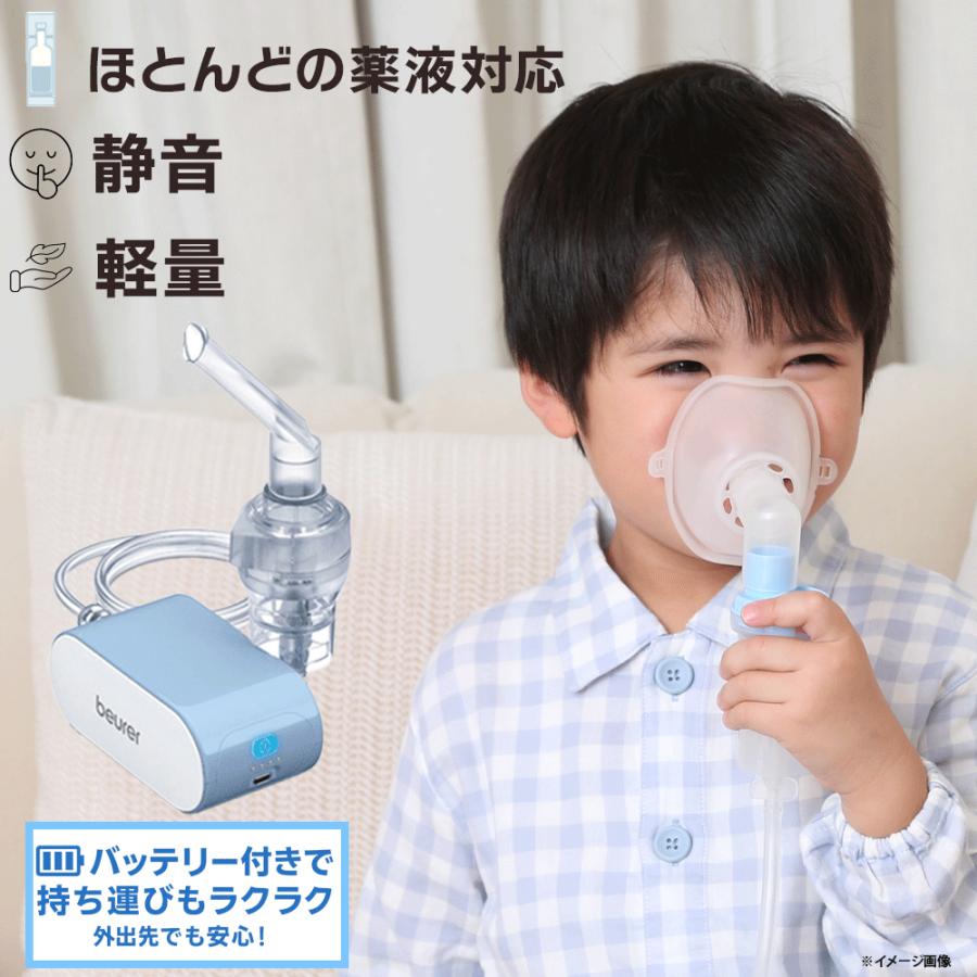 ネブライザー バッテリー式 携帯型吸入器 beurer ボイラー社製（ドイツ