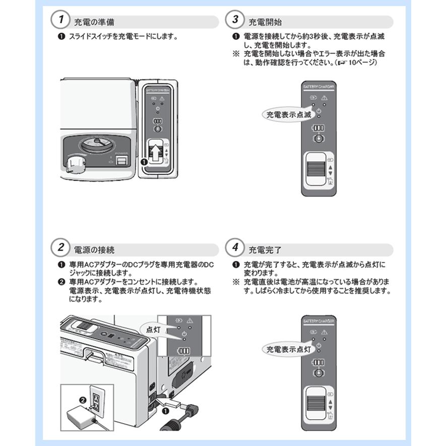 新鋭工業 パワースマイルS KS-710用 専用充電器セット(充電池付 新鋭工業 パワースマイルS KS-710用 専用充電器セット(充電池付