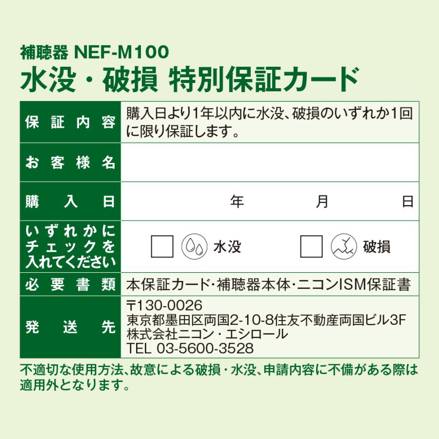 Nikon NEF-M100 集音器 補聴器 両耳セット ニコン（Nikon） 補聴器両耳用 耳穴式 ニコン・エシロール NEF-M100S