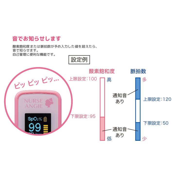 カスタム パルスオキシメーター バイオビートオキシメーター PLS-02 ピンク/ブルー｜aisanchi｜11