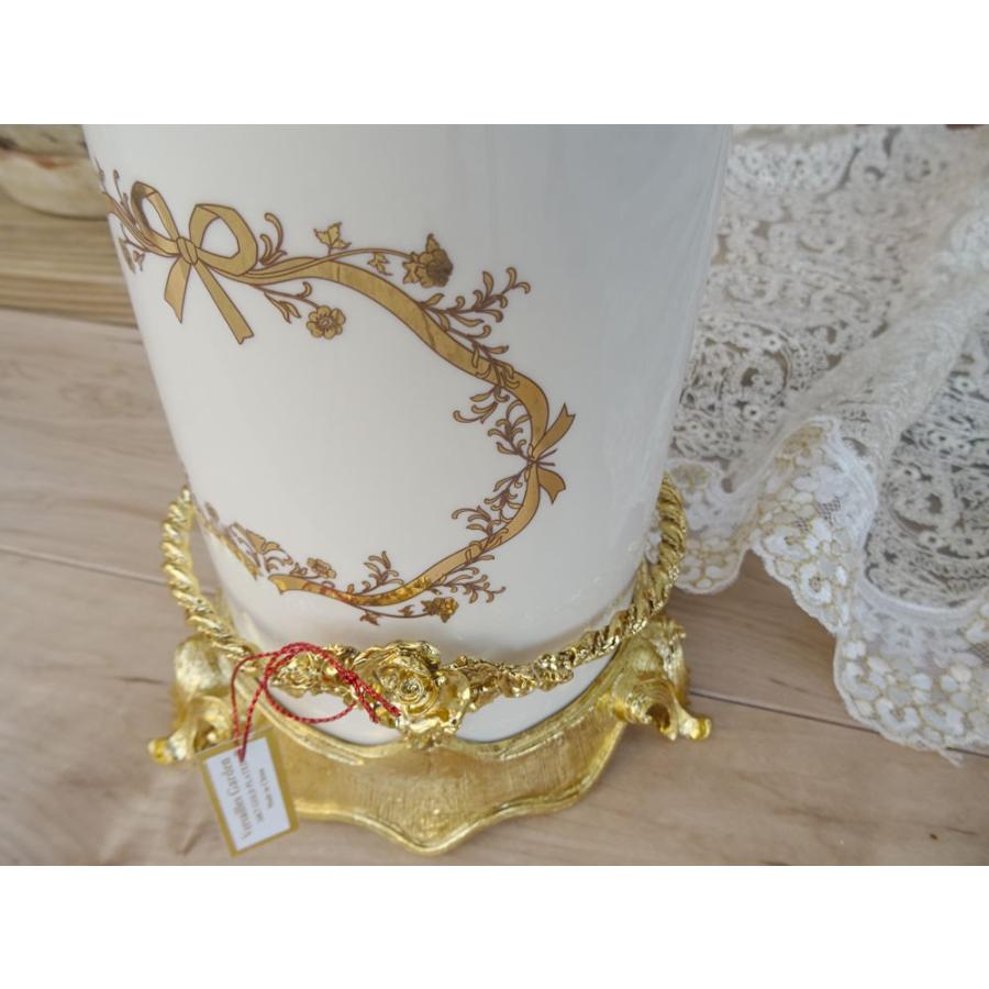 ai 即納 トイレブラシ ゴールド ヴェルサイユガーデン-3　豪華 インテリア ラグジュアリー　綺麗　おしゃれ　陶器　薔薇　ローズ　ホワイト　ゴージャス　バラ |  | 03