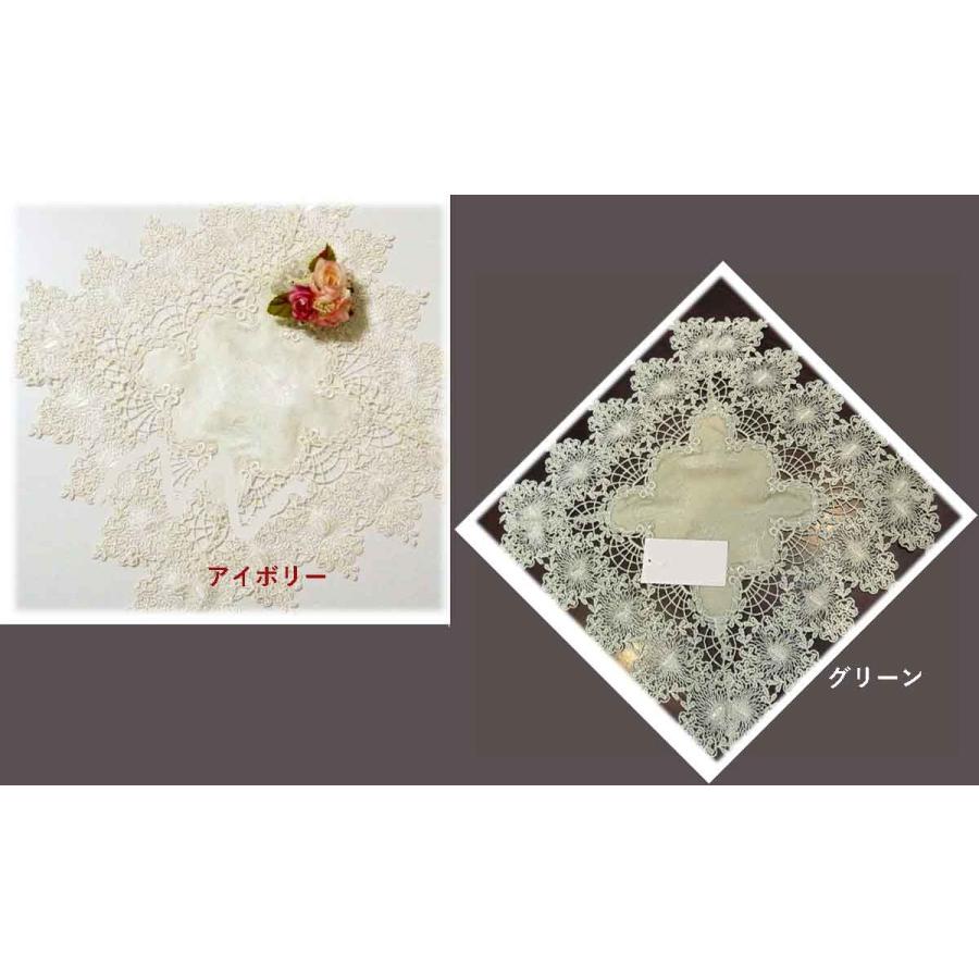 ドイリー 30x30cm 豪華にレースをつかった可愛い テーブルセンター ティーマット 可愛い おしゃれ レース 上品 手芸 四角 ロングセラー 光沢 |  | 01