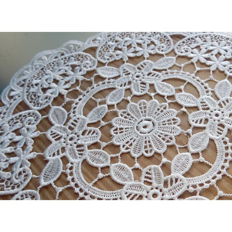 ドイリー 約30cm あすつく とっても可愛い 花 フラワー 円形 丸い