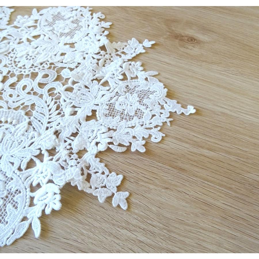 上質 贅沢なレース テーブルセンター 即納 ランチョンマットにも 35