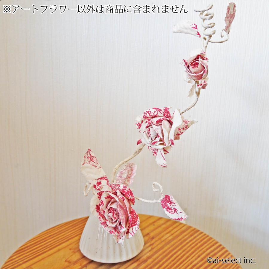 即納 SALE 440円→110円 布薔薇 アートフラワー 単品 1本 ローズ 大人 シャビー ブラック ハンドメイド コットン 造花 スワッグ プレゼント |  | 04