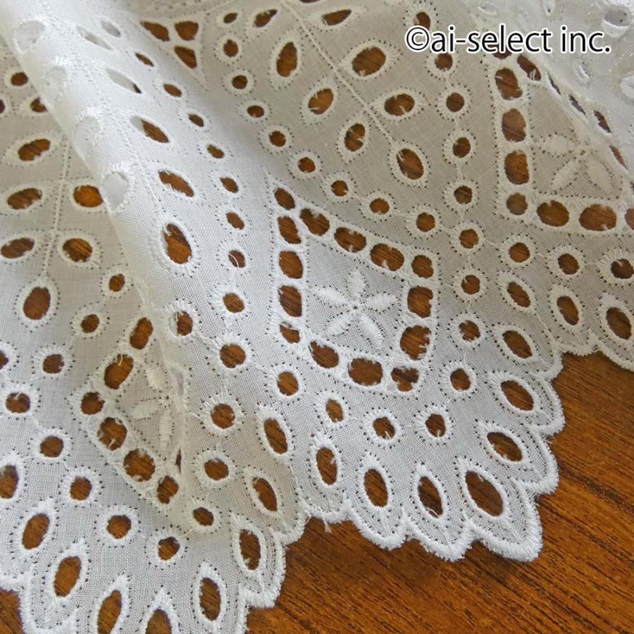 New ai 可愛い カフェカーテン カットワークレース 上質 綺麗 日本製 綿 横145×縦25cm 短い 小窓 食器棚 ベリーショート ホワイト コットン ナチュラル |  | 04