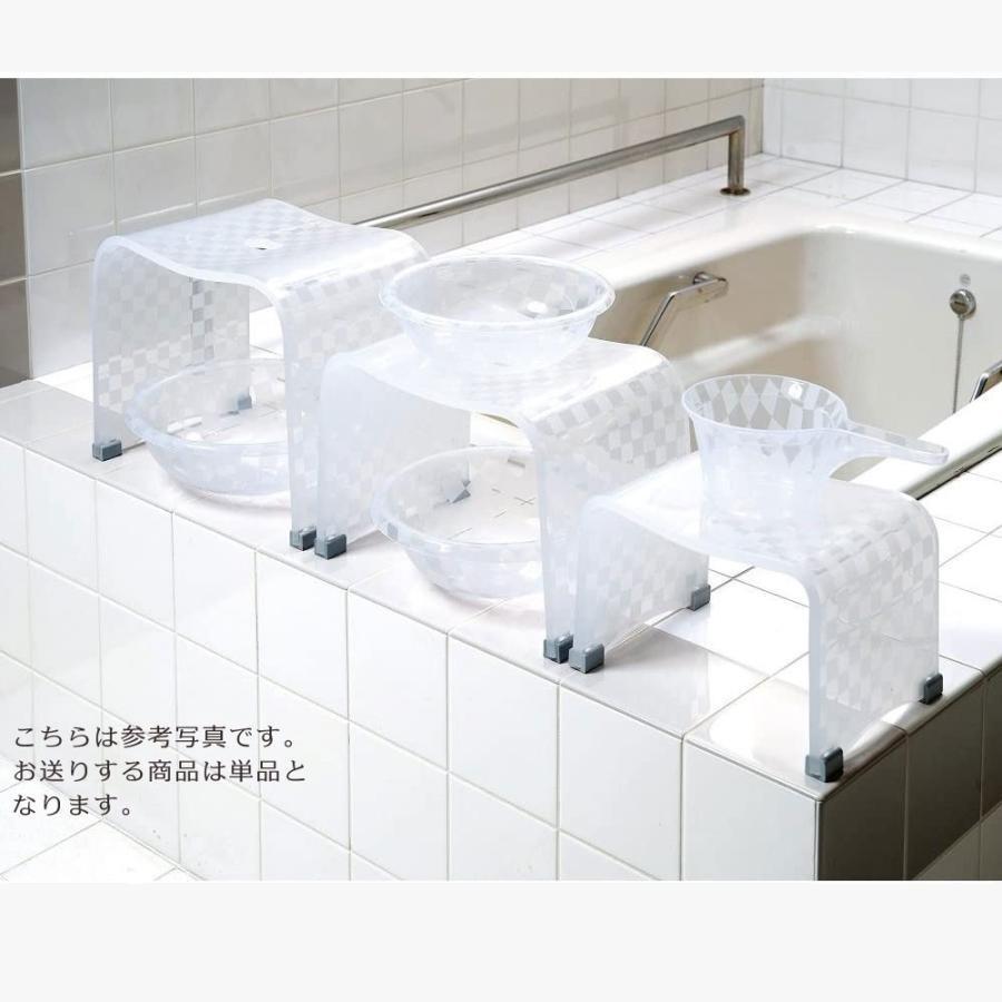 バスチェア Lサイズ チェッカー モダンスタイリッシュ 選べる2色 ブルーグレー ブラウン 風呂椅子 風呂イス 高級感があるので贈り物にもお勧め 送料無料 |  | 04