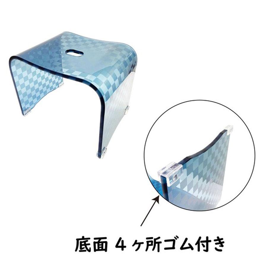 バスチェア LLサイズ チェッカー 大きな浴室に モダンスタイリッシュ 選べる2色 ブルーグレー ブラウン 風呂椅子 風呂イス 高級感があるので贈り物にもお勧め |  | 07