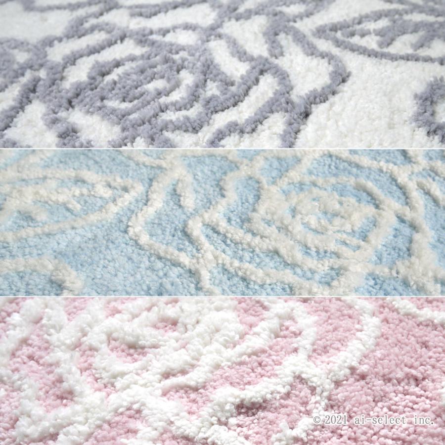 aiトイレマット2点セット　即納　トイレマット　セット　ブルーローズ　花言葉夢　かなう  普通便座＆洗浄暖房便座兼用フタカバー クリアローズ エレガント 薔薇 |  | 16