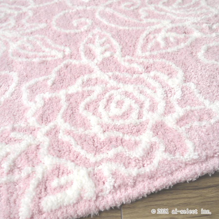 aiトイレマット2点セット　即納　トイレマット　セット　ブルーローズ　花言葉夢　かなう  普通便座＆洗浄暖房便座兼用フタカバー クリアローズ エレガント 薔薇 |  | 09