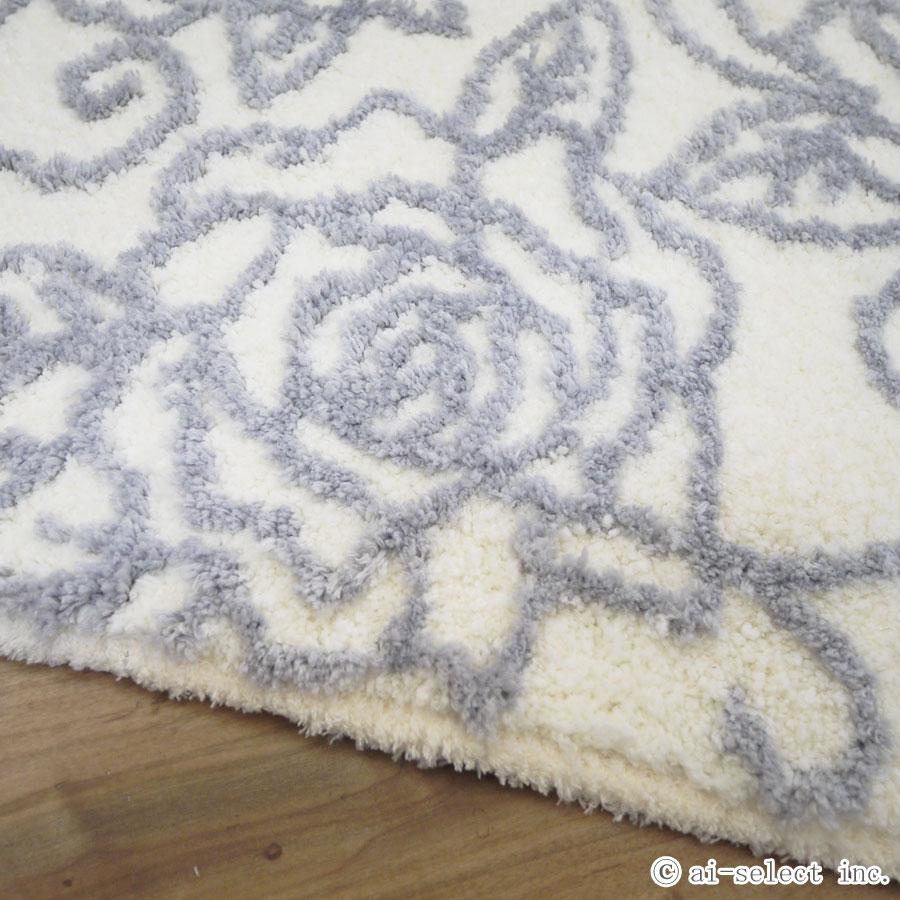 バスマット 単品 クリアローズ 選べる3色 あすつくホワイト ライトピンク 薄水色 バラ ローズ フラワー 可愛い おしゃれ エレガント インテリア 可愛い 明るい |  | 07