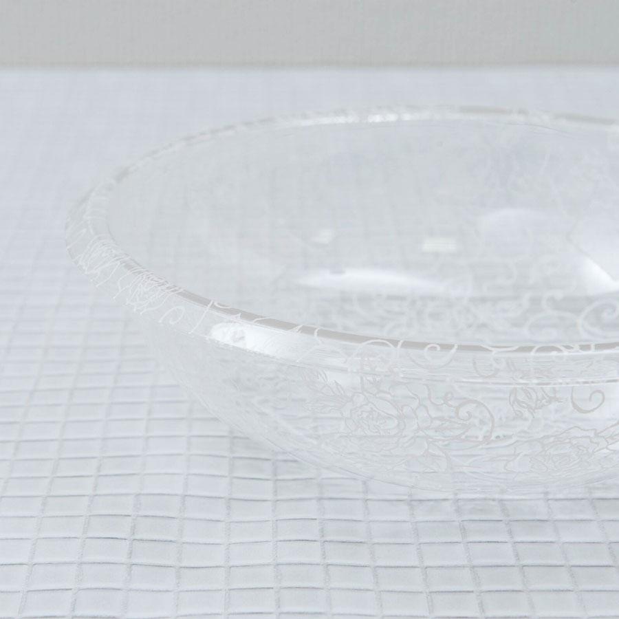 ウォッシュボウル クリアローズ エレガントな薔薇模様 選べる2色 ピンク ホワイト 洗面器 ウオッシュボール ワンランク上の高級感 おしゃれ 綺麗 パステルカラー |  | 06