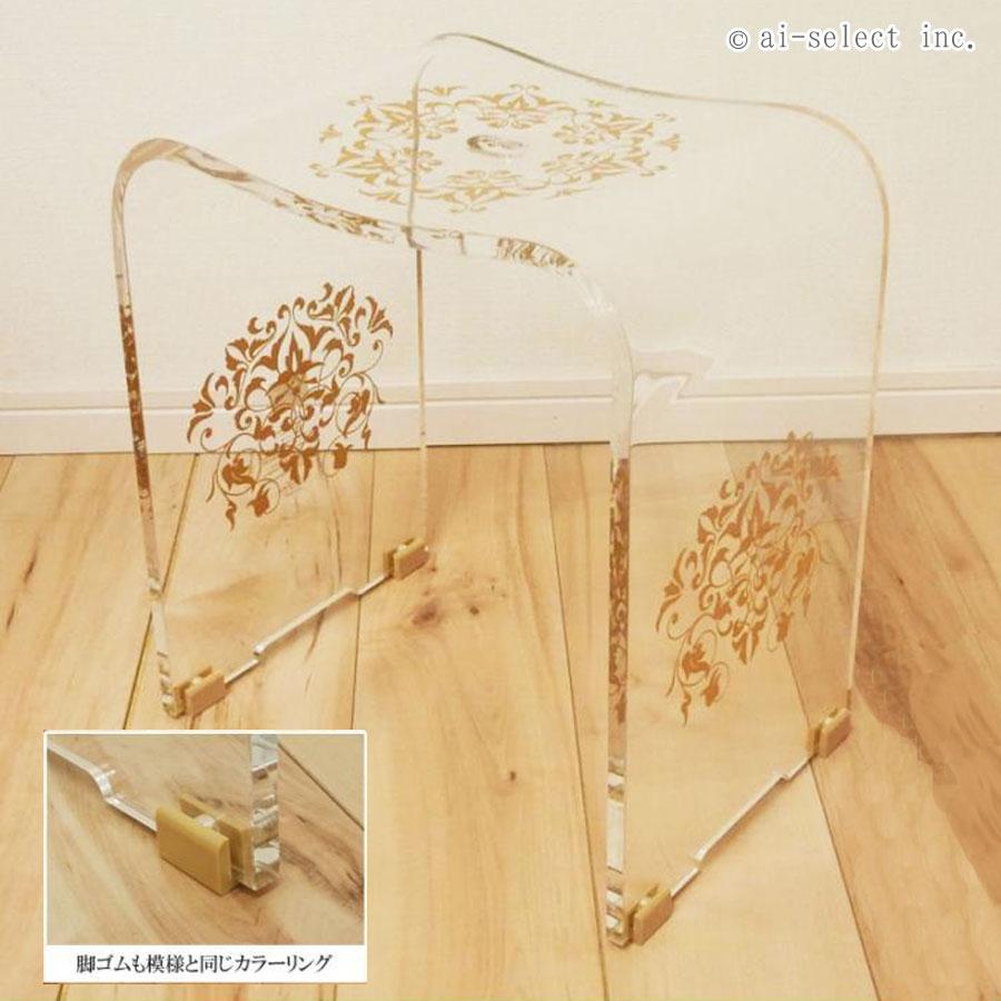 ai バスチェア ゴールド 送料無料 ［季］ 風呂イス バスチェアー ハイタイプ バスチェア グラマラス 座面が高くて座り易い ゴージャス 豪華 おしゃれ　アーチタ |  | 01