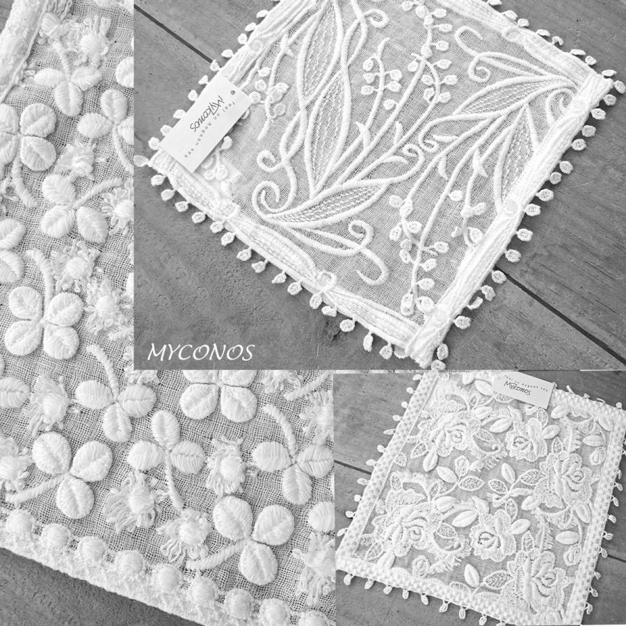 ガーゼタオル 今治発 クローバー スズラン ローズ タオルの糸で描かれたデザイン 日本製 ai ギフト タオルハンカチ 可愛い 北欧 お返し mom | 