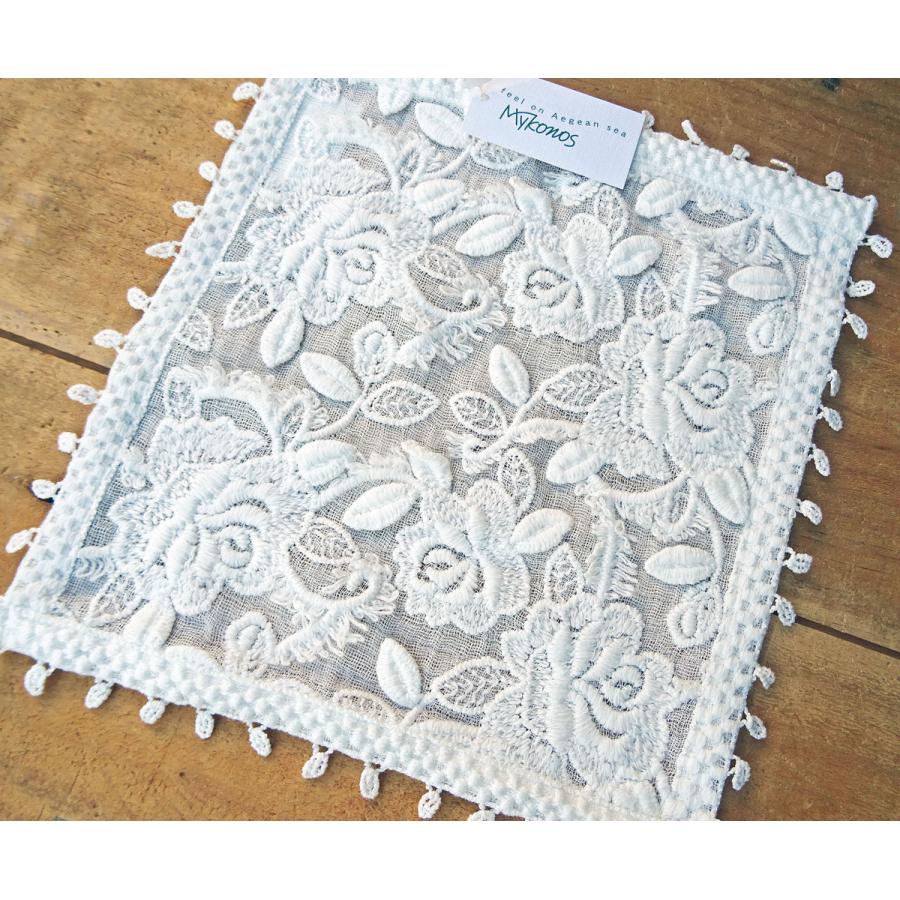 ガーゼタオル 今治発 クローバー スズラン ローズ タオルの糸で描かれたデザイン 日本製 ai ギフト タオルハンカチ 可愛い 北欧 お返し mom |  | 02