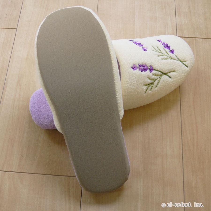 スリッパ ai　即納　ミモザ2 ラベンダー 黄色い小花 元気が出るカラー イエロー パープル ソフト おしゃれ 可愛い 軽い ナチュラル 風水 人気 北欧 ナチュラル20 |  | 08