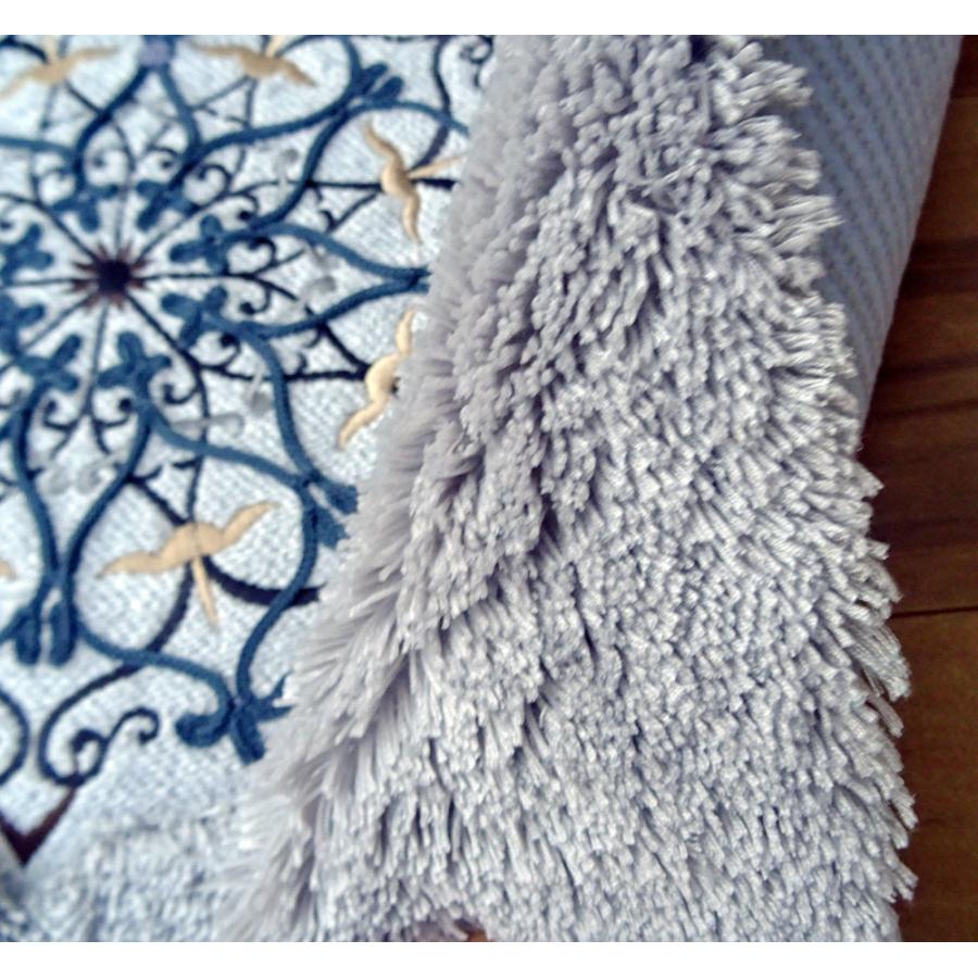 吸水性有るので洗面所にも ペットいる家庭の玄関マットにインテリアマット ミーナカーリーの文様 洗える あすつく ミーナ バスマット gk 見た目豪華で洗濯可能 |  | 03