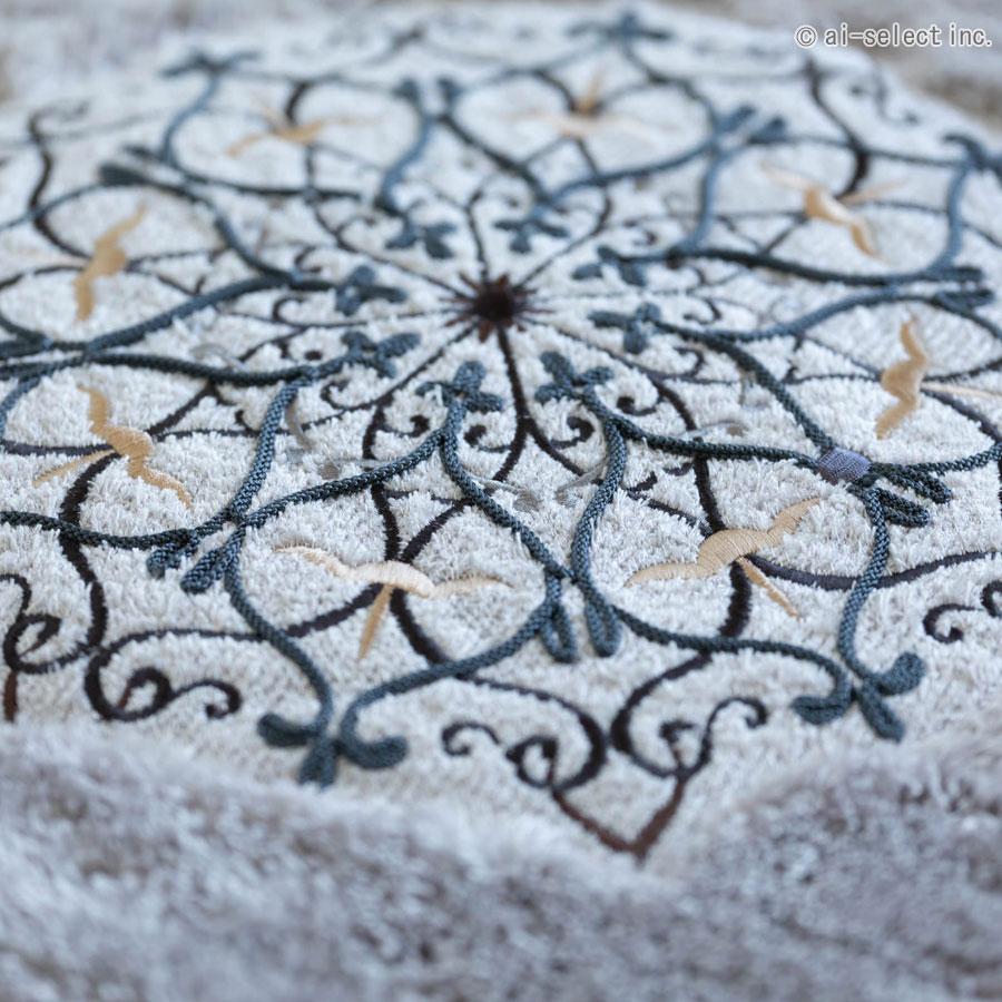 吸水性有るので洗面所にも ペットいる家庭の玄関マットにインテリアマット ミーナカーリーの文様 洗える あすつく ミーナ バスマット gk 見た目豪華で洗濯可能 |  | 06