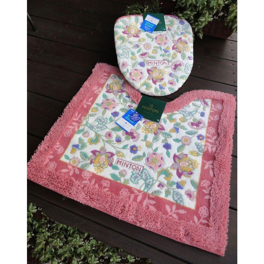 ai トイレマット＆フタカバー 2点セット 当店オリジナル ゴムデコレース付 夏 MINTON 風水 ラッキーカラー ミントグリーン 高級 洗える 日本製 おしゃれ |  | 05