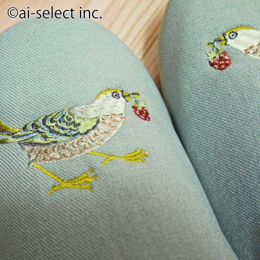 スリッパ 即納 ウイリアムモリス いちご泥棒 鳥 MORRISDESIGNSTUDIO 水色 北欧 ルームシューズ 来客 レディース 川島織物セルコン LC |  | 04