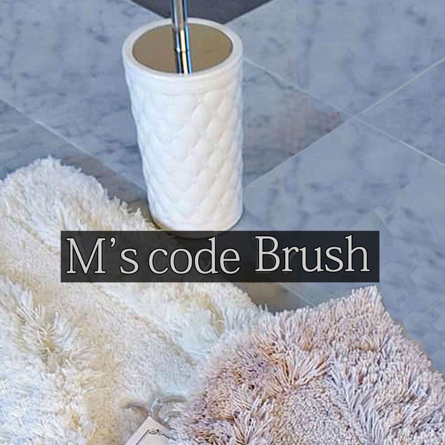 人気　即納　おしゃれな　白いトイレブラシ　M’scode　マトラッセ　デザイン インテリア ラグジュアリーotona　可愛い　陶器　エレガント　トイレルーム　揃い | 